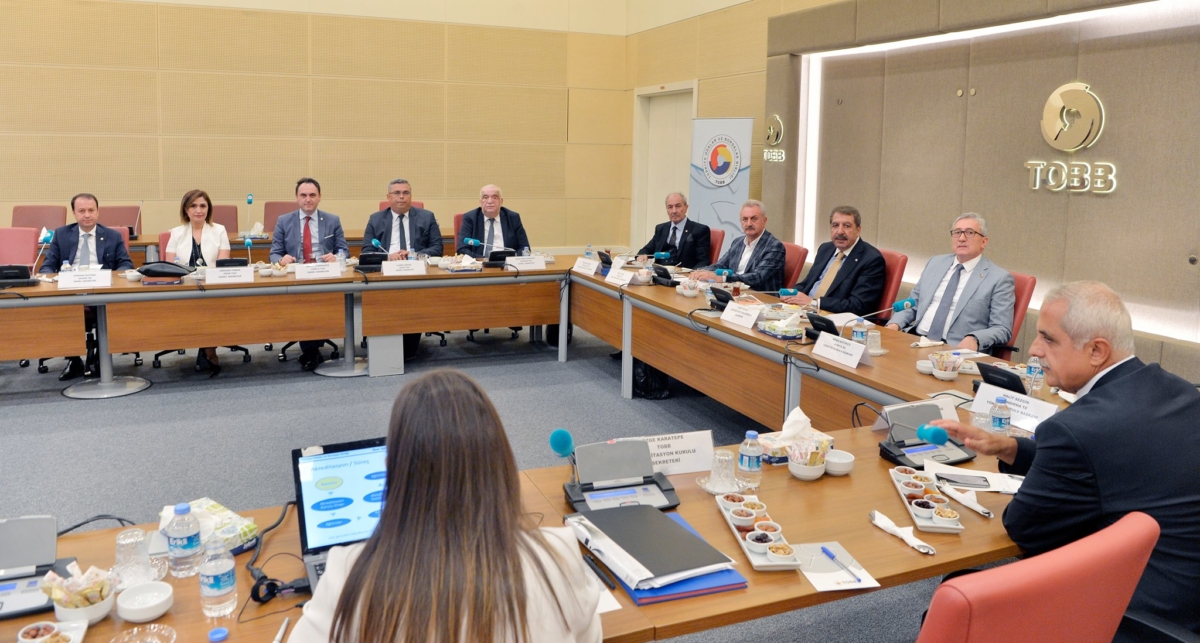 Yönetim Kurulu Başkanımız Sn. Nail ÇİLER, Oda Borsa Akreditasyon Sistemi çalışmalarının yürütülmesinden sorumlu olan TOBB Akreditasyon Kurulu Üyeleri ile Ankara