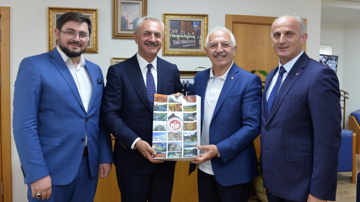 Gümüşhane Ticaret ve Sanayi Odası Başkanı İsmail AKÇAY ın Odamızı ziyareti